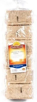 Dobré pečivo Plátky křehké grahamové 6x65g