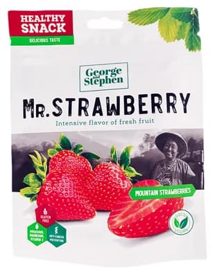 George and Stephen ovocný snack Mr. Strawberry sušené
