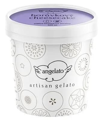 Angelato Borůvkový cheesecake