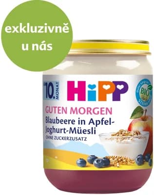 HiPP BIO Müsli s jablkem, borůvkami a jogurtem