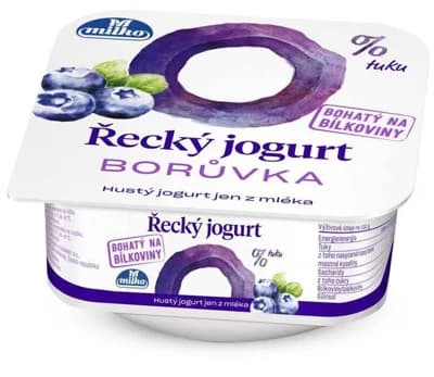Milko Řecký jogurt 0% borůvka