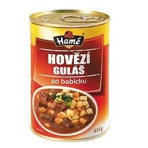Hamé Hovězí guláš po babicku hotové jídlo