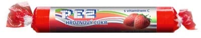 Pez Hroznový cukr s vitamínem C, s jahodovou příchutí