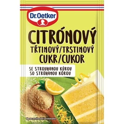 Dr. Oetker Cukr třtinový citrónový 20 x