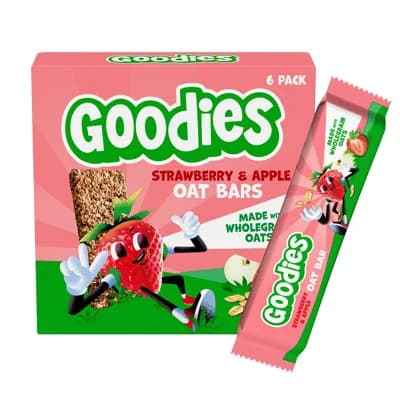 Goodies Ovesné tyčinky jahoda a jablko 6×23 g