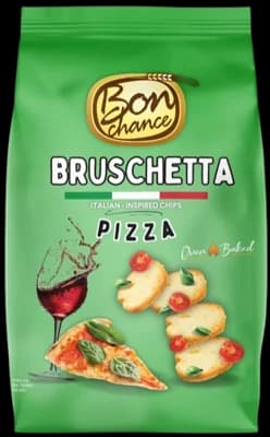 Bon Chance Bruschetta chlebové chipsy s příchutí pizza