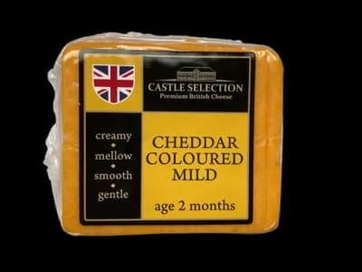 Cheddar coloured mild freshpack bloček