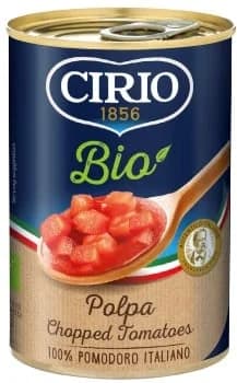 Cirio BIO Rajčata loupaná krájená