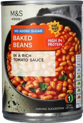 Marks & Spencer Pečené fazole v rajčatové omáčce bez přidaného cukru