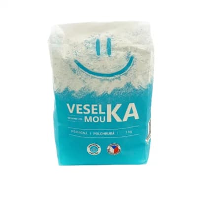 Mouka VESELKA pšeničná polohrubá - Mlýn Veselí