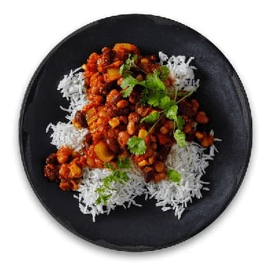 Authentic Mexický fazolový guláš s basmati rýží