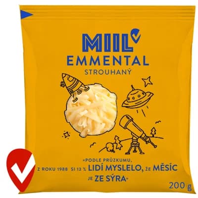Miil Emmental 45% strouhaný