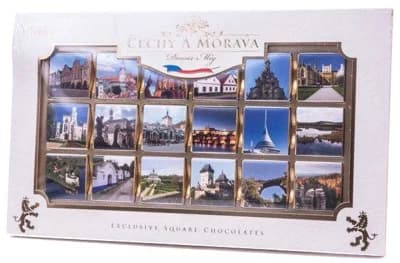 Carla Čechy a Morava Čokoláda hořká 70% neapolitánky kolekce