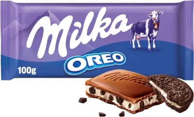 Milka čokoláda mléčná s kousky kakaových sušenek