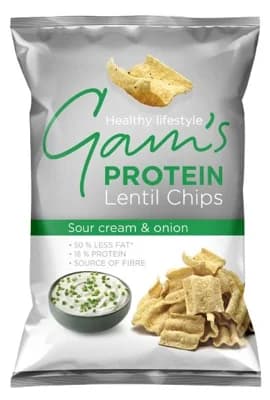 Gam's Proteinové chipsy se smetanou a cibulí