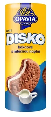 Opavia sušenky Disko kakaové mléčná náplň
