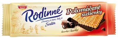Sedita Rodinné sušenky polomáčené hořké