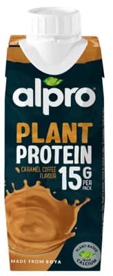 Alpro High protein sójový nápoj s příchutí karamelu a kávy