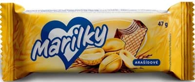 Marila Marilky arašídové oplatky obvodově máčené
