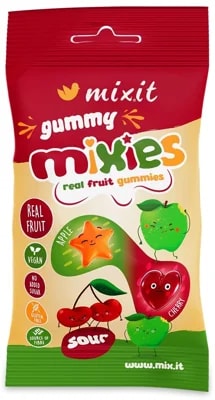 Mixit Ovocné Mixies želé bonbony jablko a třešeň