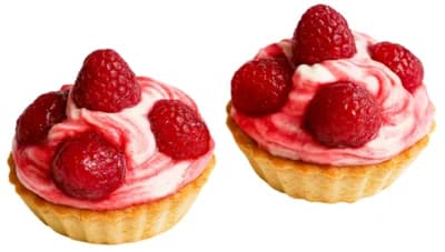 Malinový košíček s tvarohový krém 2x60g