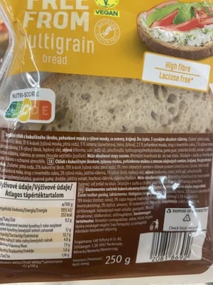 Free from multigrain bread Tastino