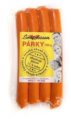 Šmakoun Párky se sníženým obsahem tuku