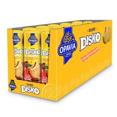 OPAVIA Zlaté Disko s čokoládovou náplní 18 x