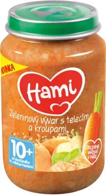 Hami Příkrm zeleninový vývar s telecím a kroupami