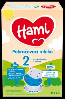 Hami Pokračovací kojenecké mléko 2, 6m+