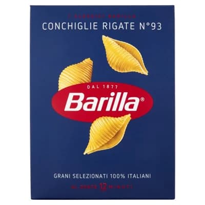 Barilla Conchiglie Rigate Grani Selezionati 100% Italiani