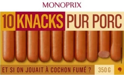 Monoprix Vepřové párky, 10ks