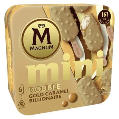 Magnum Mini Caramel Gold Billionaire 6x55 ml