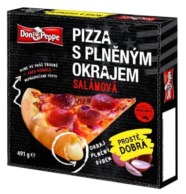 Don Peppe Salámová pizza s plněným okrajem