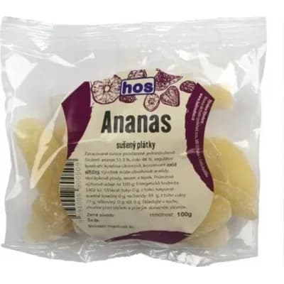 Proslazené jednodruhové ovoce – ananas
