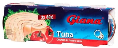 Giana Tuňák kousky v rajčatové omáčce tripack 3x80g