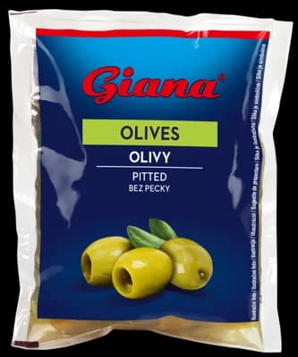 Giana Španělské olivy zelené bez pecky ve slaném nálevu