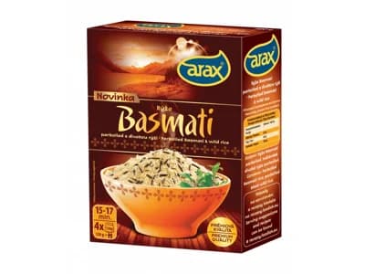 ARAX Varné sáčky - Rýže Basmati parboiled s indiánskou
