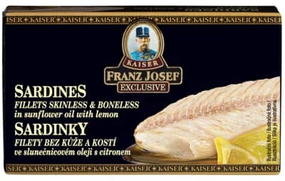 Franz Josef Kaiser Sardinky ve slunečnicovém oleji s citrónem