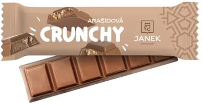 Čokoládovna Janek Arašídová tyčinka crunchy