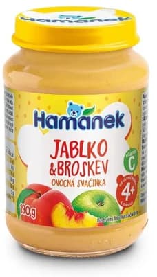 Hamánek Jablko & Broskev ovocná svačinka