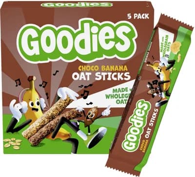 Goodies Ovesné tyčinky kakao a banán (5×23 g)