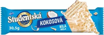 Orion Studentská pečeť Kokosová oplatka v bílé čokoládě