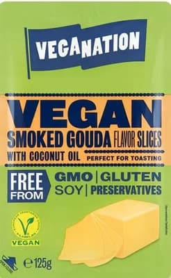 Veganation Veganské plátky s příchutí uzené goudy