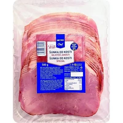 METRO Chef Šunka od kosti nejvyšší jakosti plátky chlaz.