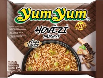 YumYum Instantní nudlová polévka hovězí příchuť