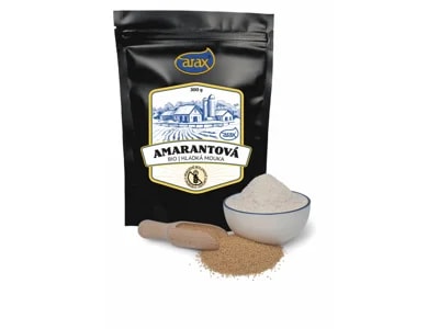ARAX Mouka amarantová hladká nat.