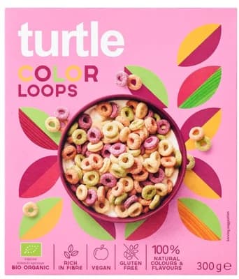 Turtle BIO Barevné kroužky bezlepkové