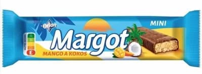 Orion Margot mini sójová tyčinka s chutí manga máčená v kakaové polevě