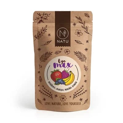 NATU Lyo mix borůvka a jahoda 35g
